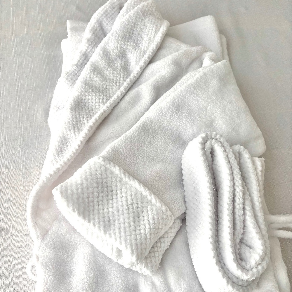White Plush Womens Robe